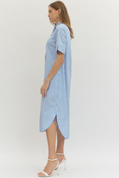Summer Sky Striped Maxi