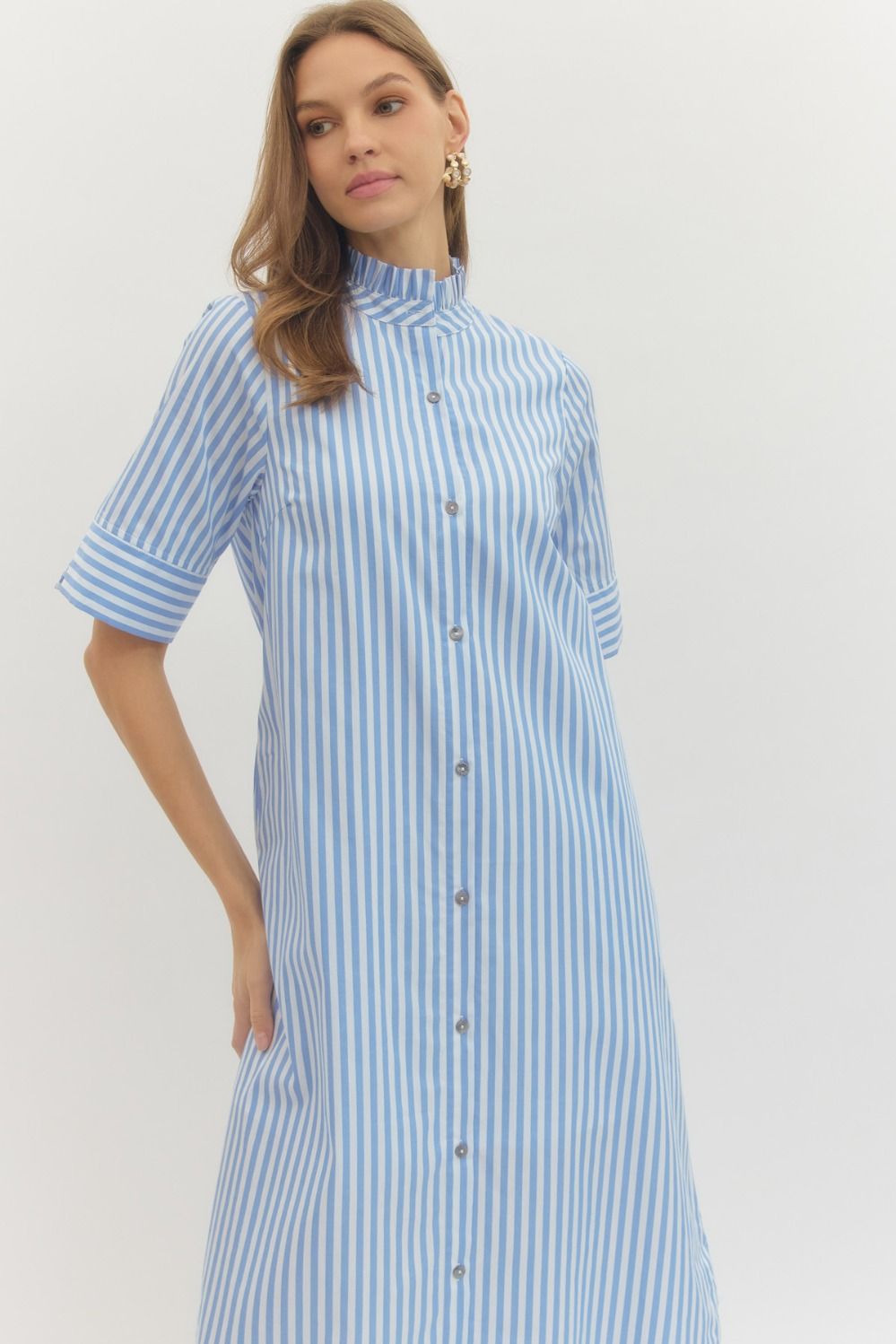 Summer Sky Striped Maxi