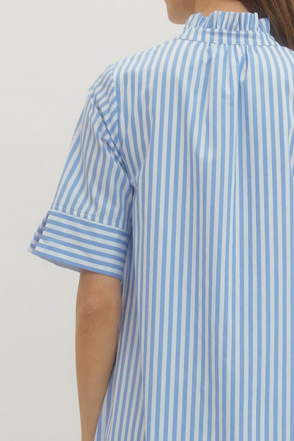 Summer Sky Striped Maxi
