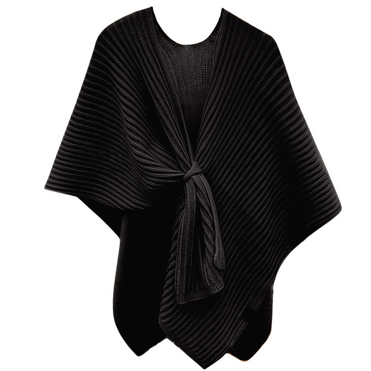 Ribbed Knit Loop Shawl (5 Colors)