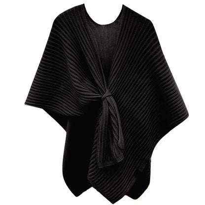 Ribbed Knit Loop Shawl (5 Colors)