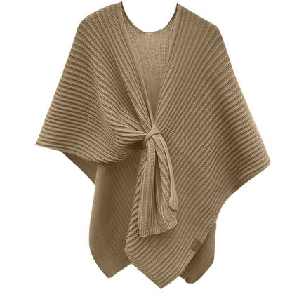 Ribbed Knit Loop Shawl (5 Colors)