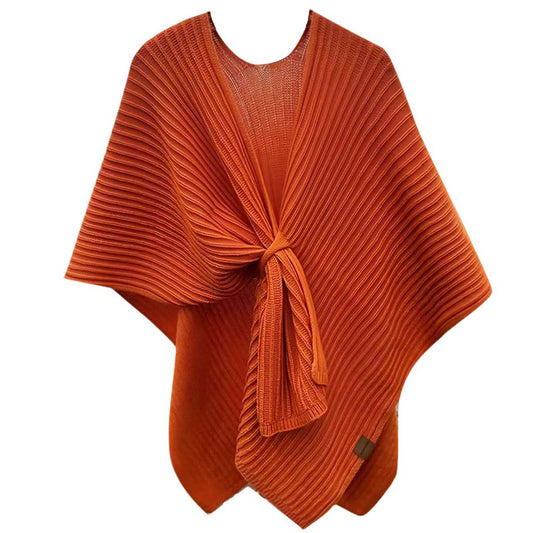 Ribbed Knit Loop Shawl (5 Colors)