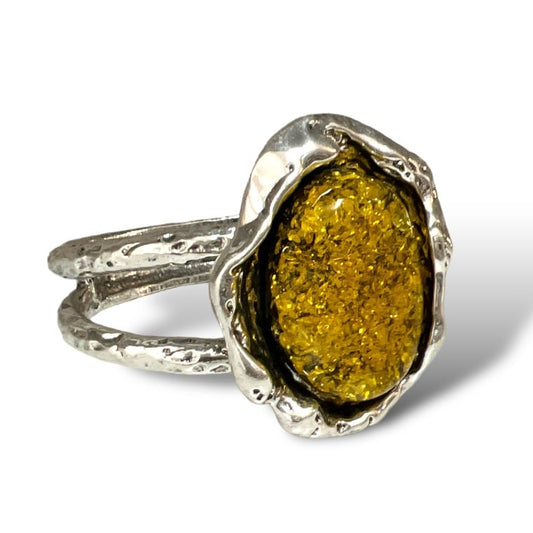 Yellow Resin Cuff Bracelet