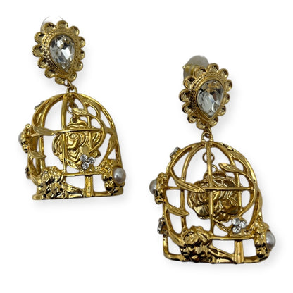 Golden Garden Cage Earrings
