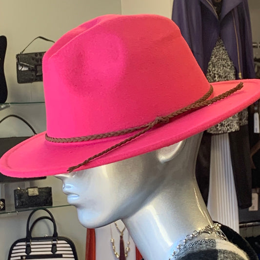Fuchsia Fashion Fedora