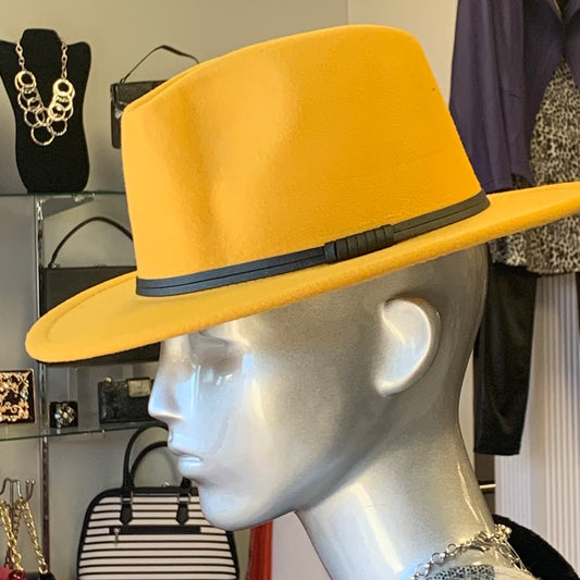 Yellow Fashion Fedora