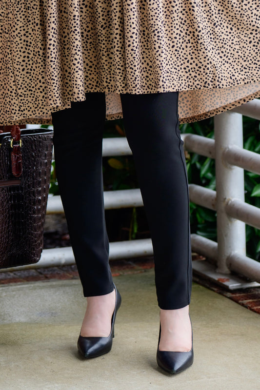 Sleek Slim Pants (Black)