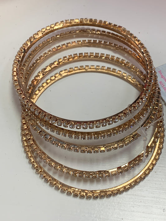 Gold Rhinestone Multi Bracelets