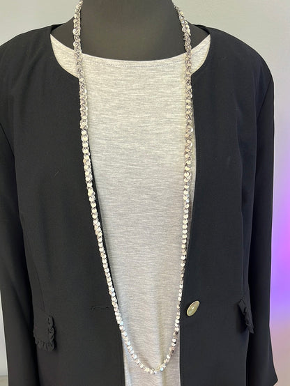 Glitzy Silver Necklace
