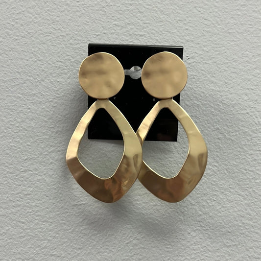 Hammered Matte Clip-On Earrings