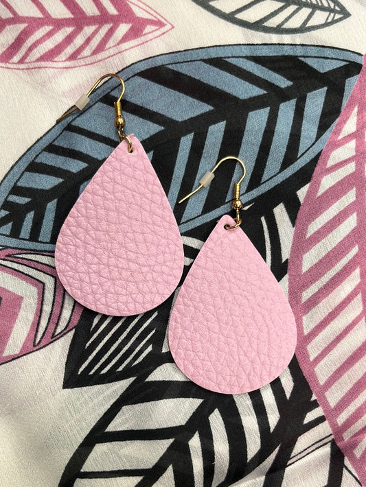 Little Lavender Leather Earrings